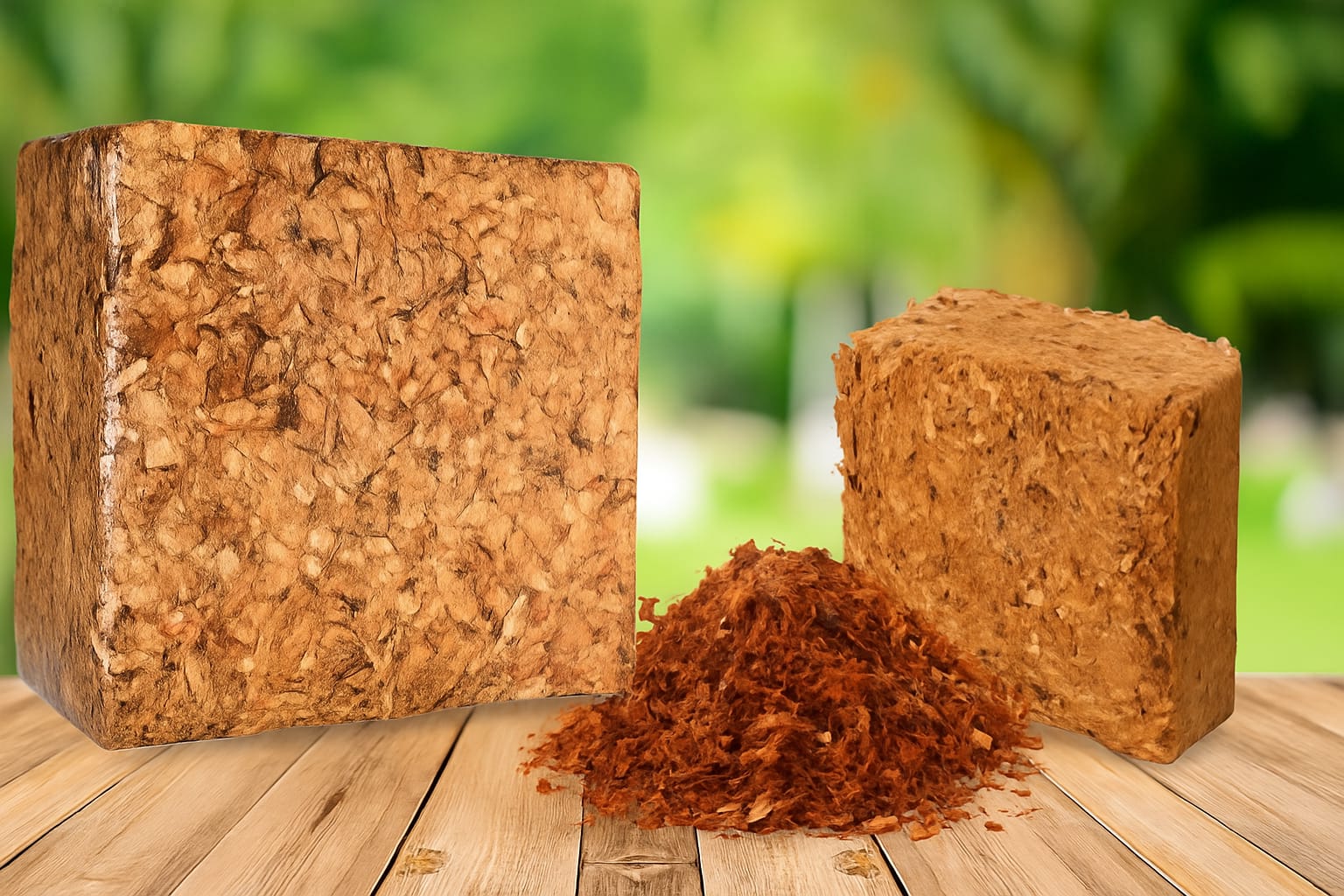 Coconut Husk Bricks Export from India
